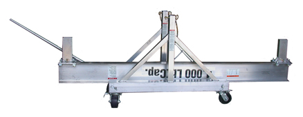 A EC&MW 4T portable gantry crane in its cart assembly