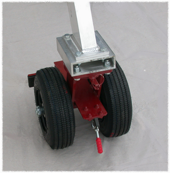 Photo of a dual air caster used on WC&MW AA4P Model aluminum gantry cranes