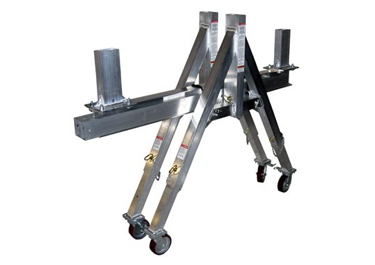 This shows EC&MWs removable ley gantry in its cart assembly